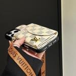 Crossbody Louis Vuitton Wallet Card Holder iPhone Case with Mirror