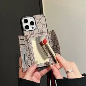 Crossbody LV Wallet Card Holder Mirror Case for iPhone 11 - 17 Pro, Max - 14 PRO MAX Crossbody LV Wallet Card Holder Mirror Case for iPhone 11 - 17 Pro, Max - 14 PRO MAX