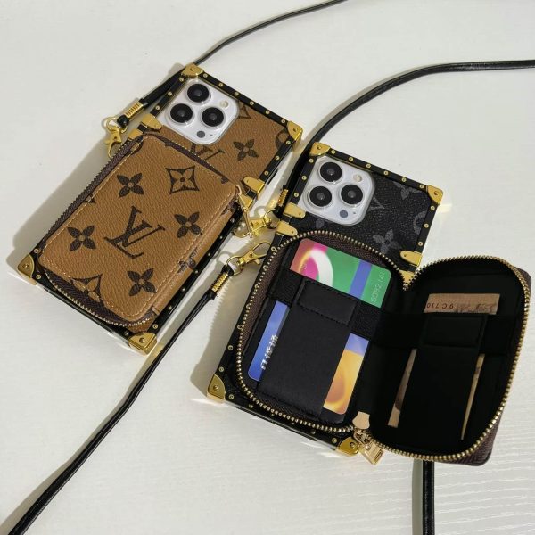 Louis Vuitton Eye Trunk Case for iPhone 7 8 Plus 13 14 15 Pro Max Mini 12  11 Pro Max Xs Max XR - Brown Supreme - Louis Vuitton Case