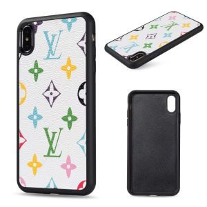 Louis Vuitton Thin Leather Case for Samsung Galaxy S10 - S22 Ultra Note 10 Note 20 Ultra - White Multicolor