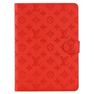 Louis Vuitton iPad Leather Case Kickstand Cover - Imprint Red
