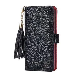 Tassel Pebbled Leather Wallet Case for iPhone 16/15/14/13/12 Series Tassel Pebbled Leather Wallet Case for iPhone 16/15/14/13/12 Series