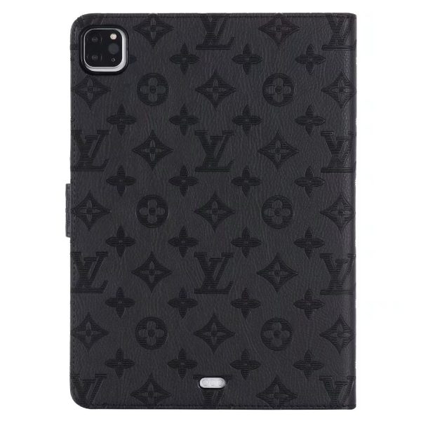 Louis Vuitton iPad Leather Case Kickstand Cover - Imprint Black Louis Vuitton iPad Leather Case Kickstand Cover - Imprint Black