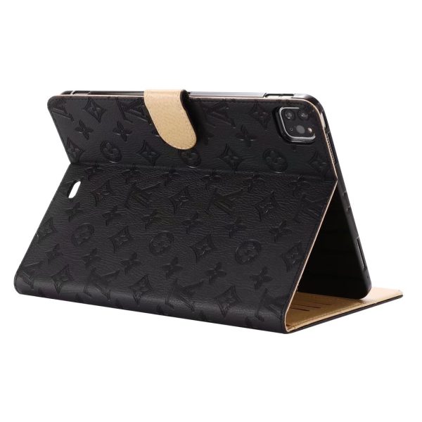 Louis Vuitton iPad Leather Case Kickstand Cover - Imprint Black Louis Vuitton iPad Leather Case Kickstand Cover - Imprint Black