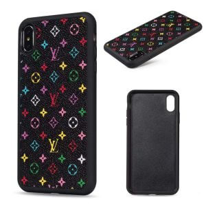 Louis Vuitton Thin Leather Case for Samsung Galaxy S10 - S22 Ultra Note 10 Note 20 Ultra - Black Multicolor · S