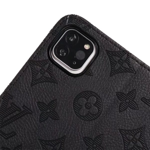 Louis Vuitton iPad Leather Case Kickstand Cover - Imprint Black Louis Vuitton iPad Leather Case Kickstand Cover - Imprint Black