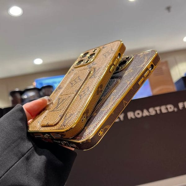 Louis Vuitton Kickstand Plating Edge Case for iPhone 15 14 13 12 11 Pro Max Louis Vuitton Kickstand Plating Edge Case for iPhone 15 14 13 12 11 Pro Max