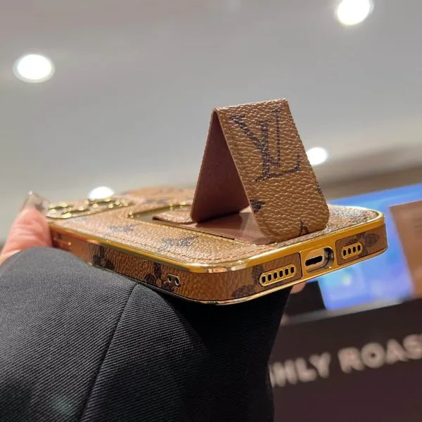 Louis Vuitton Kickstand Plating Edge Case for iPhone 15 14 13 12 11 Pro Max Louis Vuitton Kickstand Plating Edge Case for iPhone 15 14 13 12 11 Pro Max