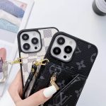 Louis Vuitton Back Wallet Case for iPhone 16 15 14 11 12 13 Pro Max